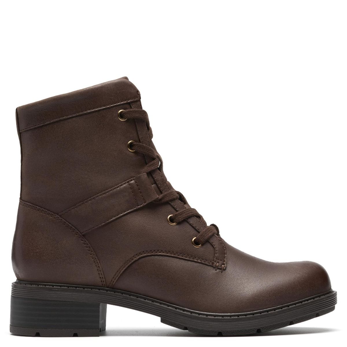 CLARKS - Botín Mujer Cuero Café Clarks
