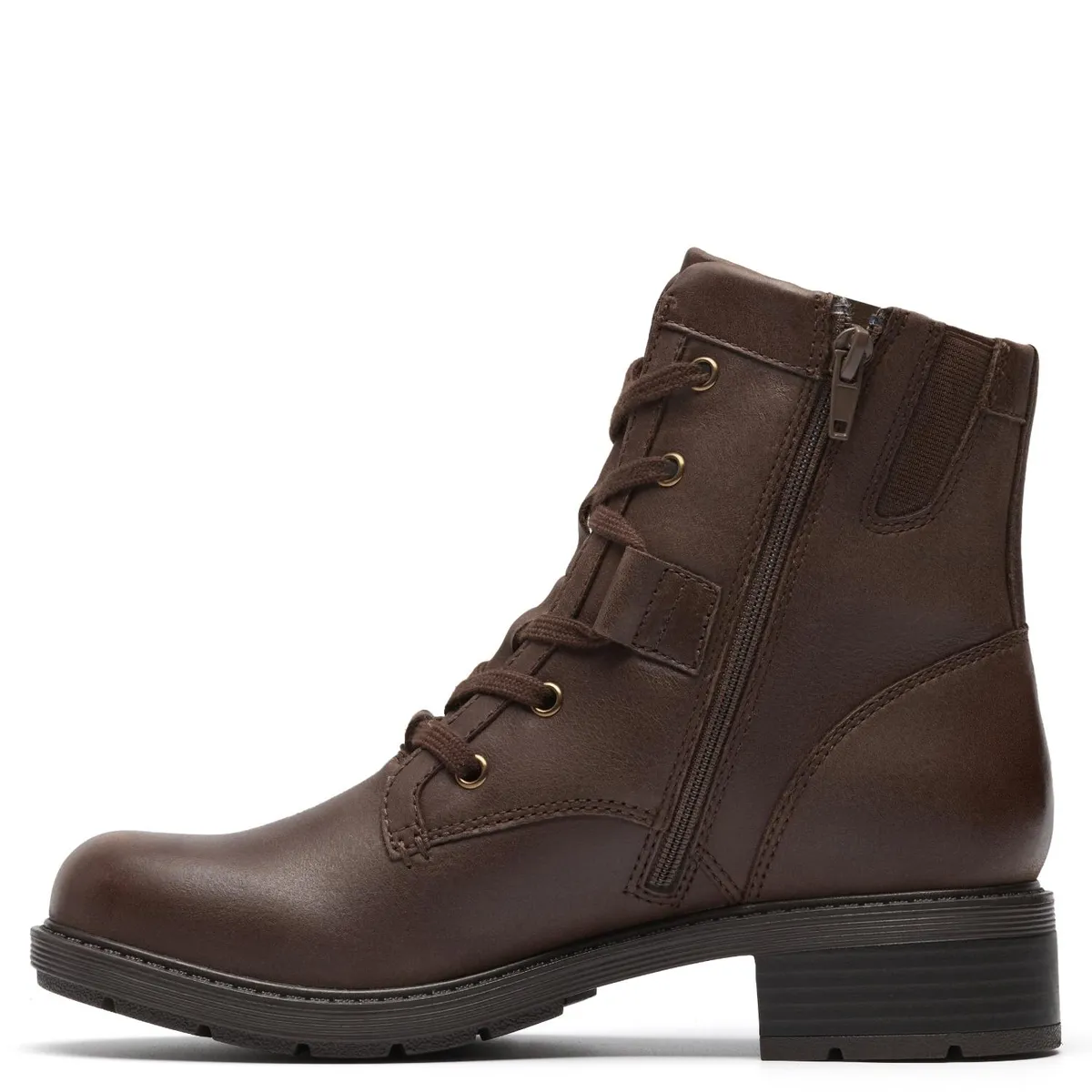 CLARKS - Botín Mujer Cuero Café Clarks