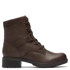 CLARKS - Botín Mujer Cuero Café