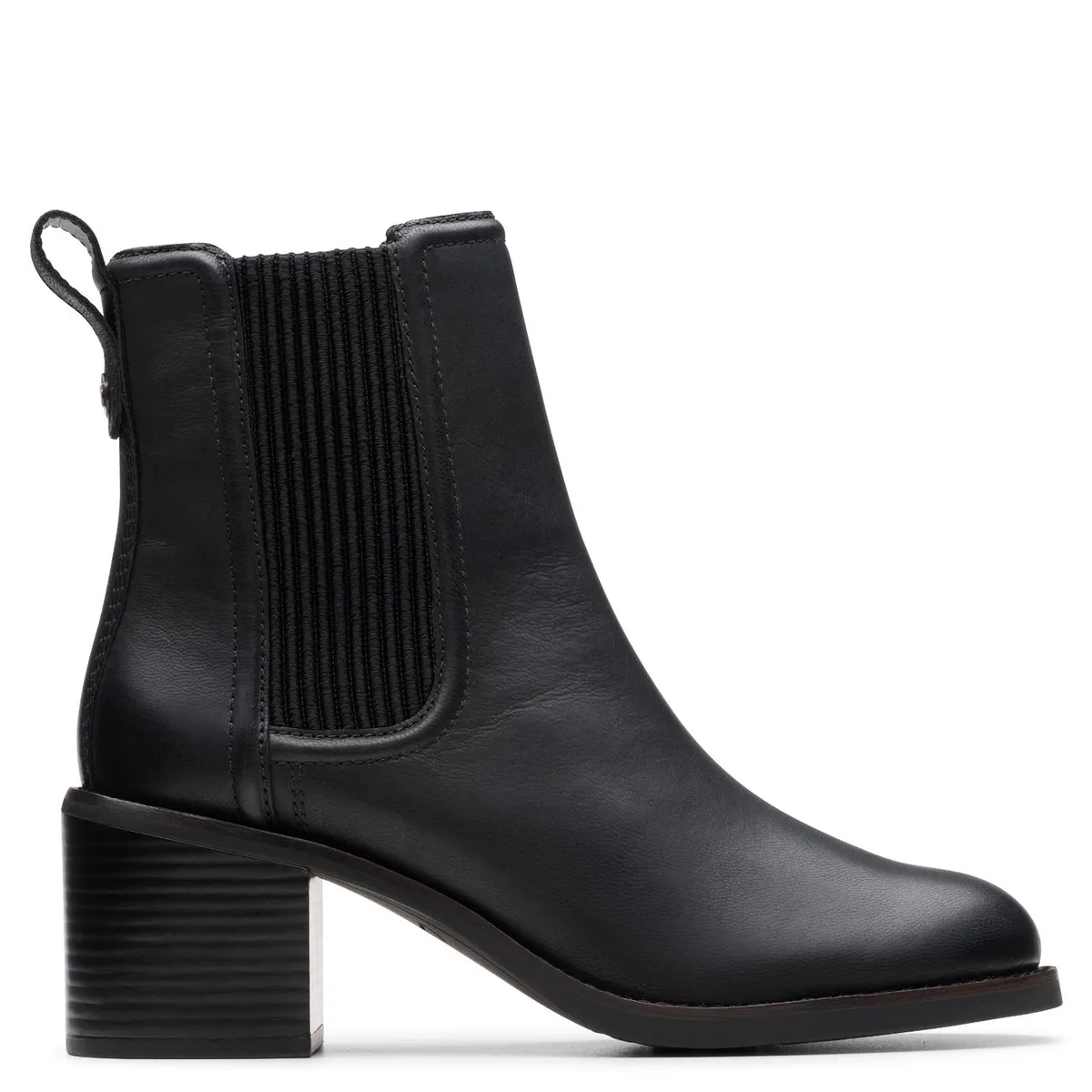 CLARKS - Bota Mujer Cuero Negro Clarks