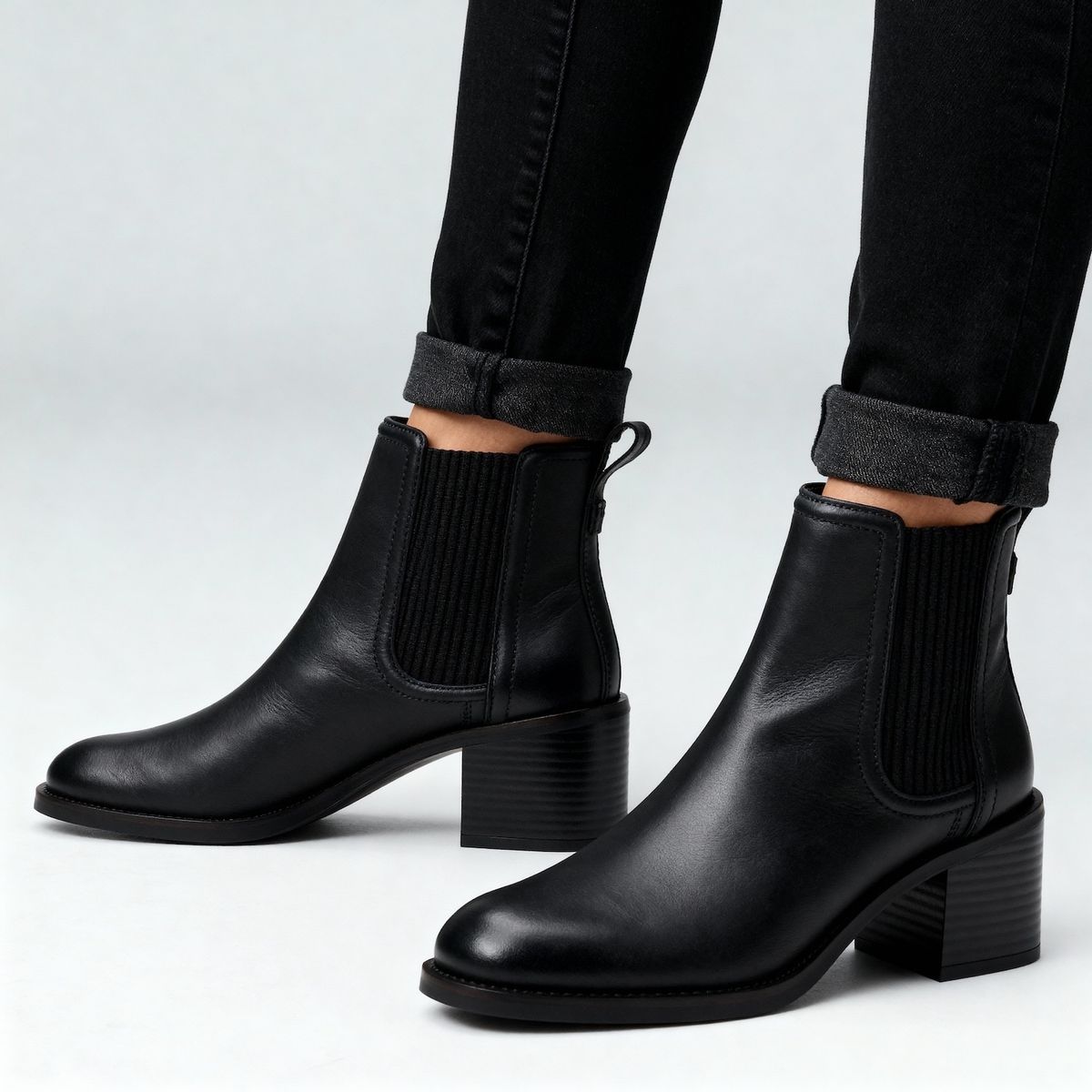 CLARKS - Bota Mujer Cuero Negro Clarks