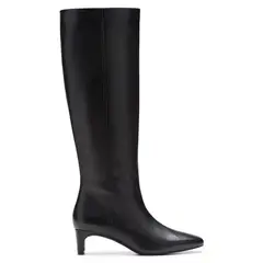 CLARKS - Bota Mujer Cuero Negro