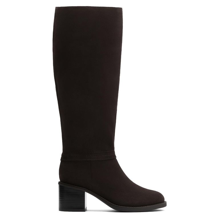 CLARKS Bota Mujer Cuero Café