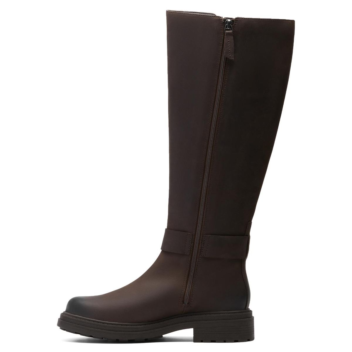 CLARKS - Bota Mujer Cuero Café Clarks