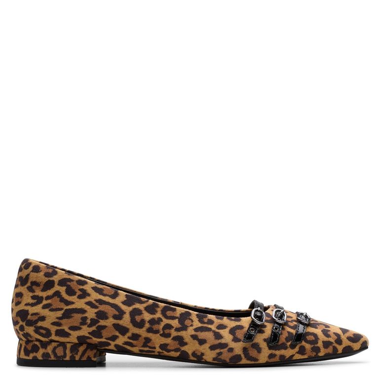 CLARKS Zapato Formal Mujer Cuero Animal Print