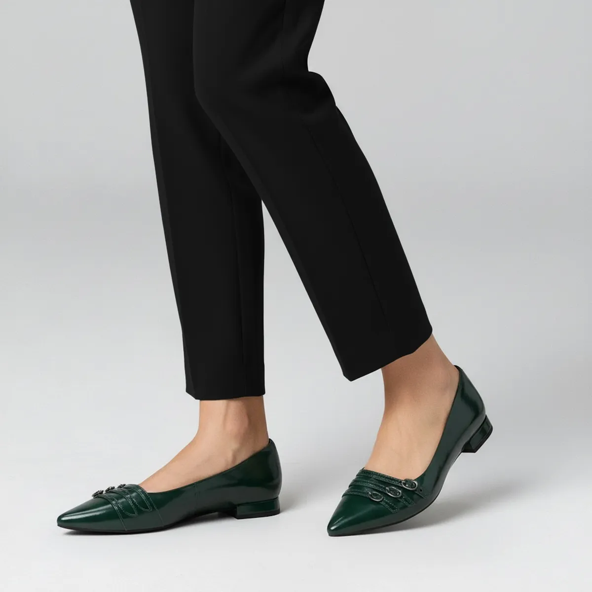 CLARKS - Zapato Formal Mujer Cuero Verde Clarks
