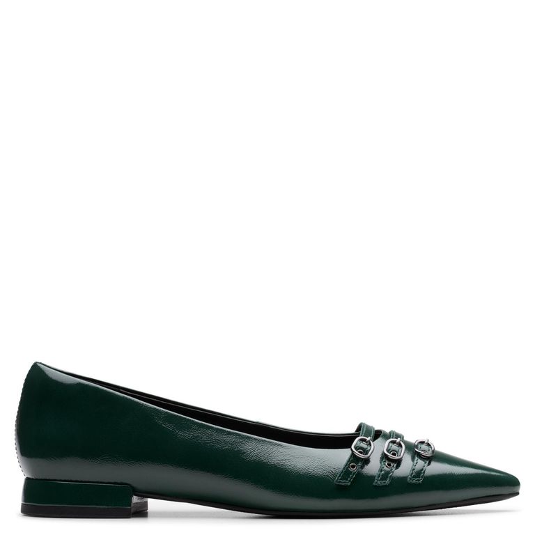 CLARKS Zapato Formal Mujer Cuero Verde