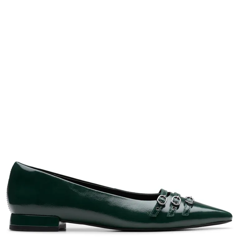 Zapato Formal Mujer Cuero Verde