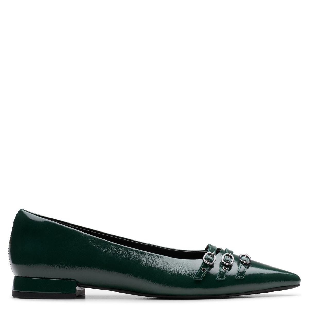 CLARKS - Zapato Formal Mujer Cuero Verde Clarks
