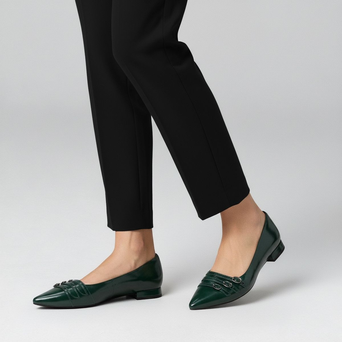 CLARKS - Zapato Formal Mujer Cuero Verde Clarks