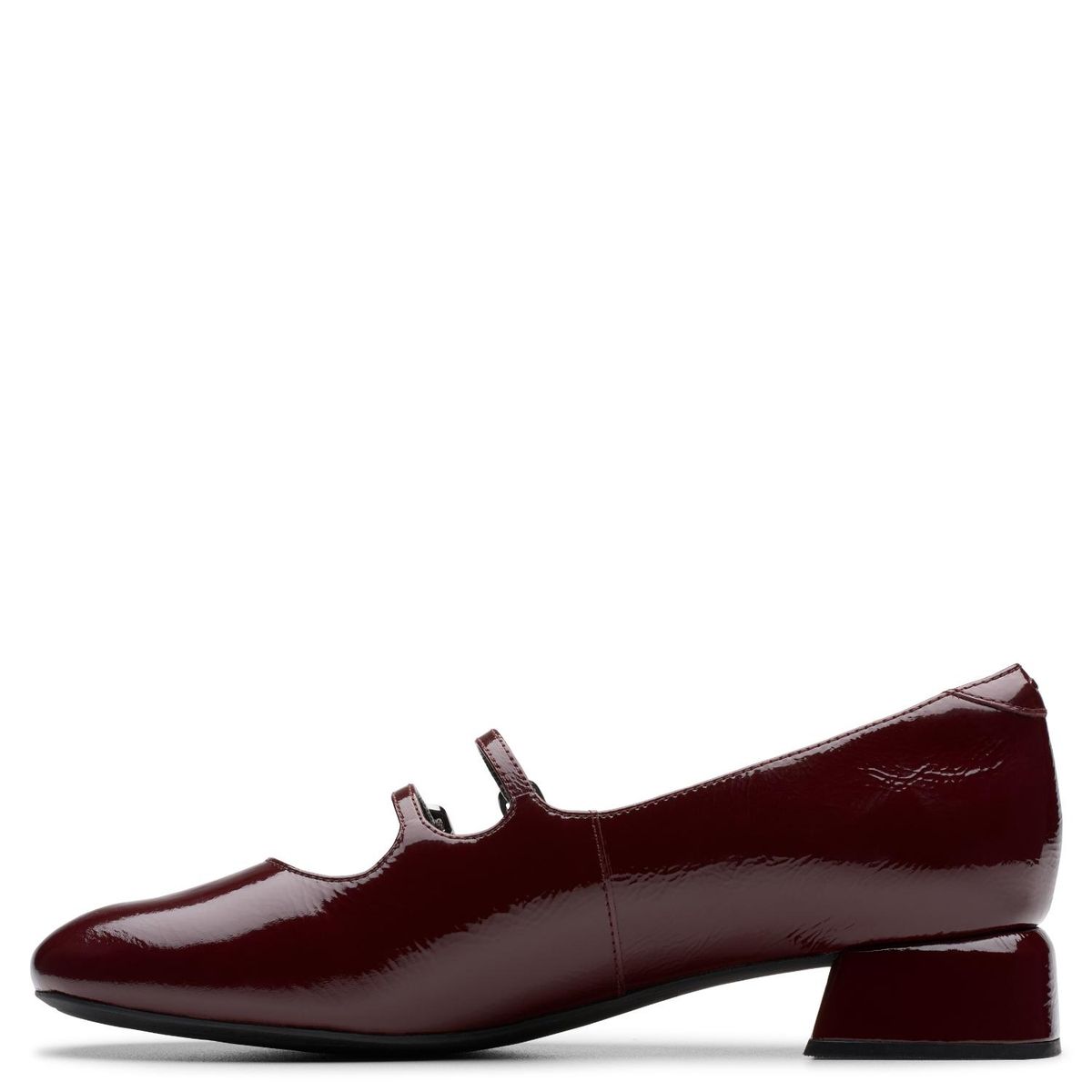 CLARKS - Zapato Formal Mujer Cuero Burdeo Clarks