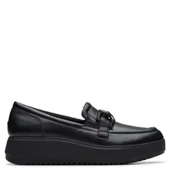 CLARKS - Zapato Casual Mujer Cuero Negro