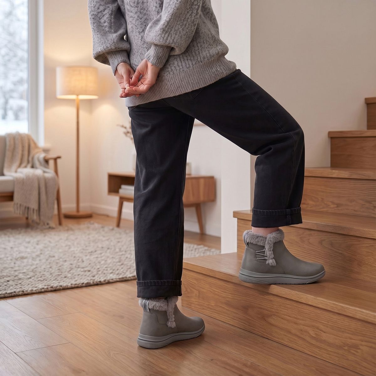 CLARKS - Botín Mujer Gris Clarks