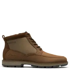 CLARKS - Botín Hombre Cuero Café