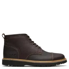 CLARKS - Botín Hombre Cuero Café