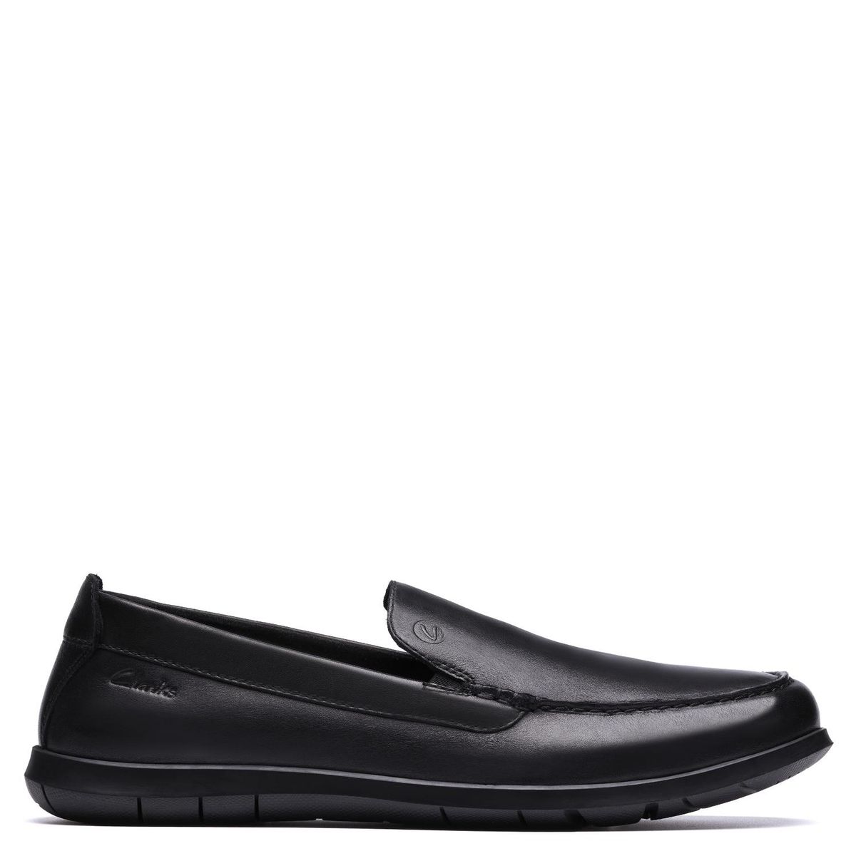 CLARKS - Zapatos Casuales Hombre Cuero Negro Clarks