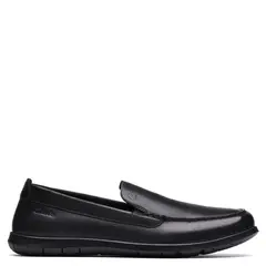 CLARKS - Zapatos Casuales Hombre Cuero Negro