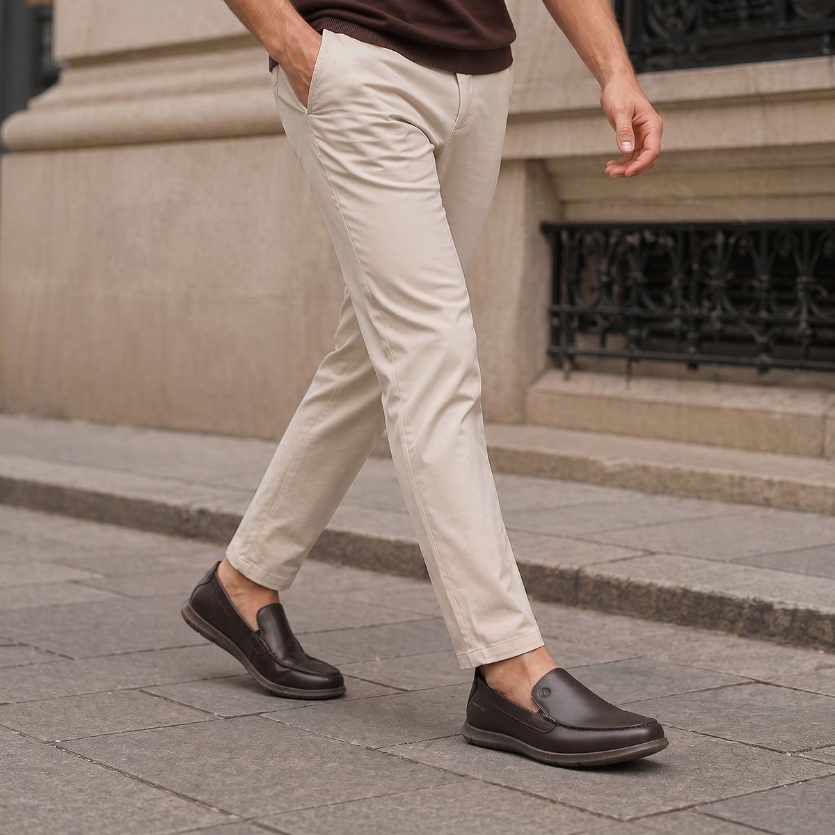 CLARKS - Zapatos Casuales Hombre Cuero Café Clarks