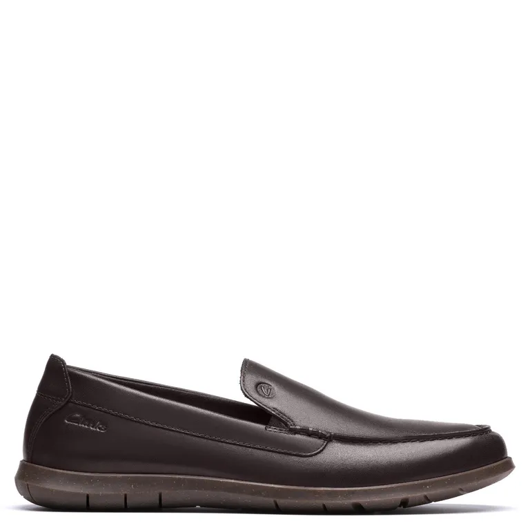 CLARKS Zapatos Casuales Hombre Cuero Café