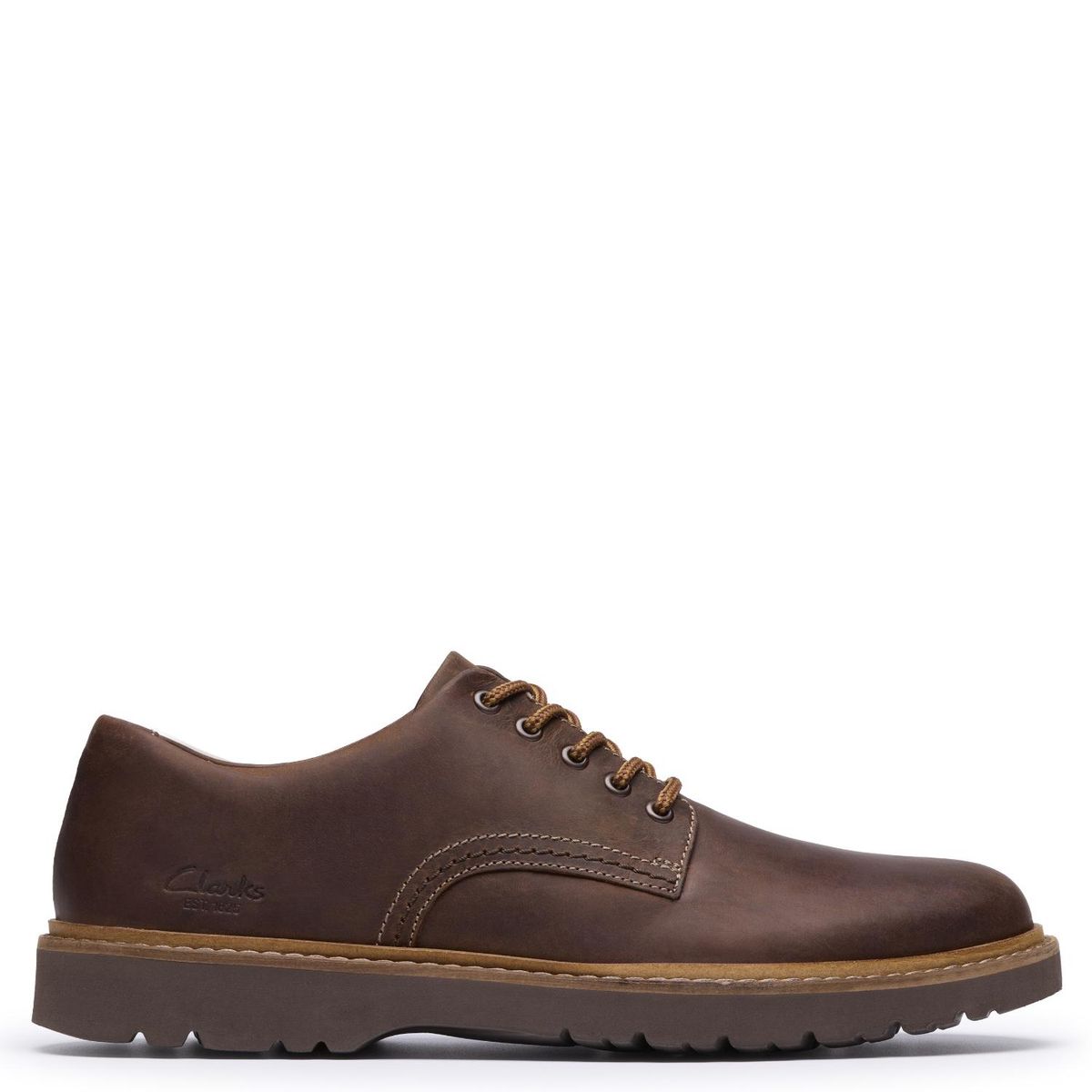 CLARKS - Zapato Casual Hombre Cuero Café Clarks