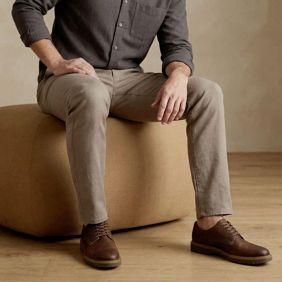 CLARKS - Zapato Casual Hombre Cuero Café Clarks