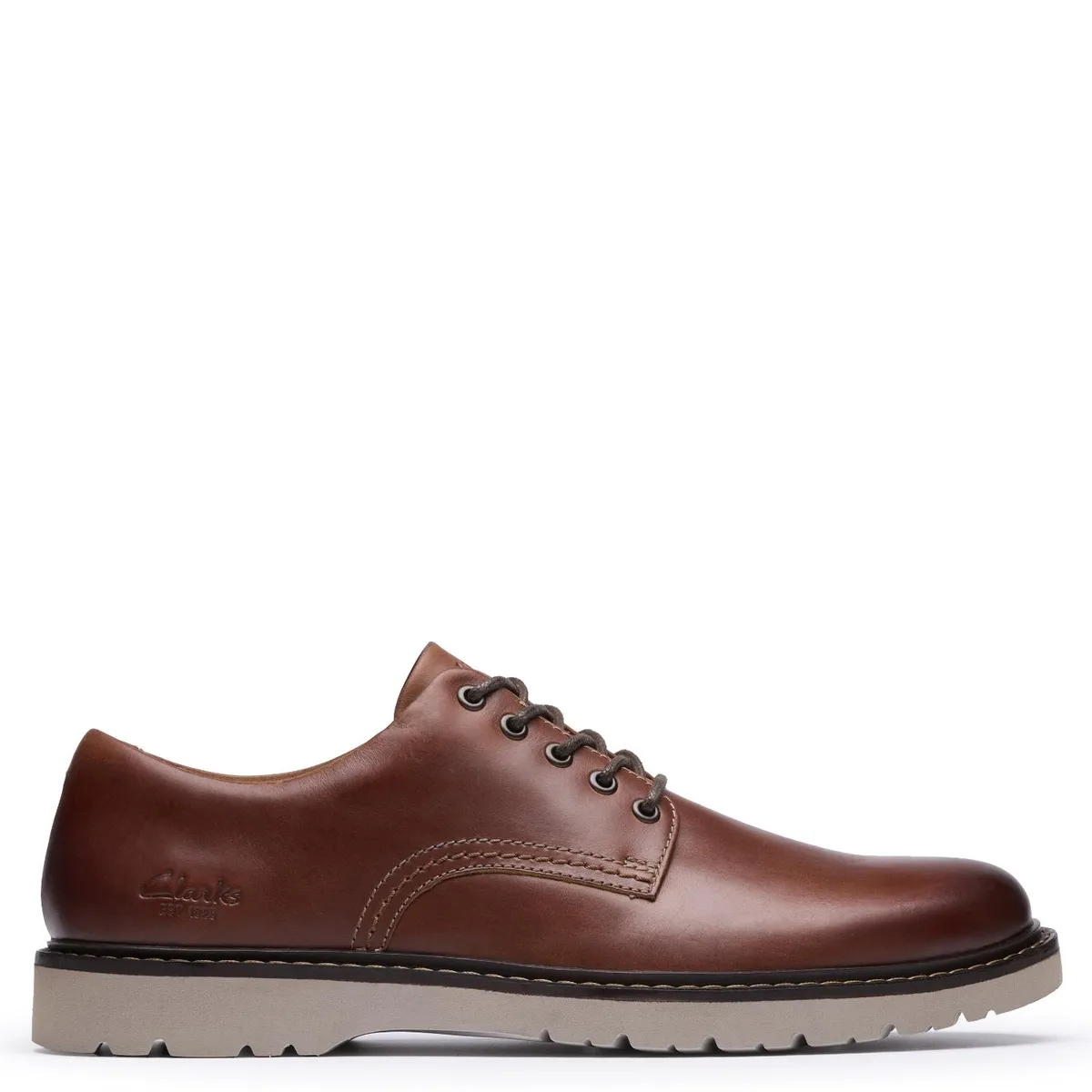 CLARKS - Zapato Casual Hombre Cuero Café Clarks