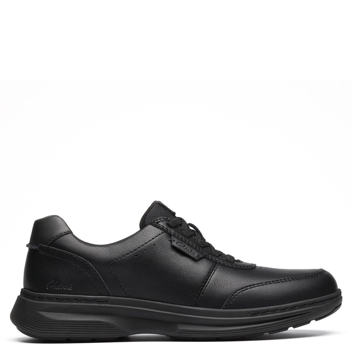 CLARKS - Zapatos Casuales Hombre Cuero Negro Clarks