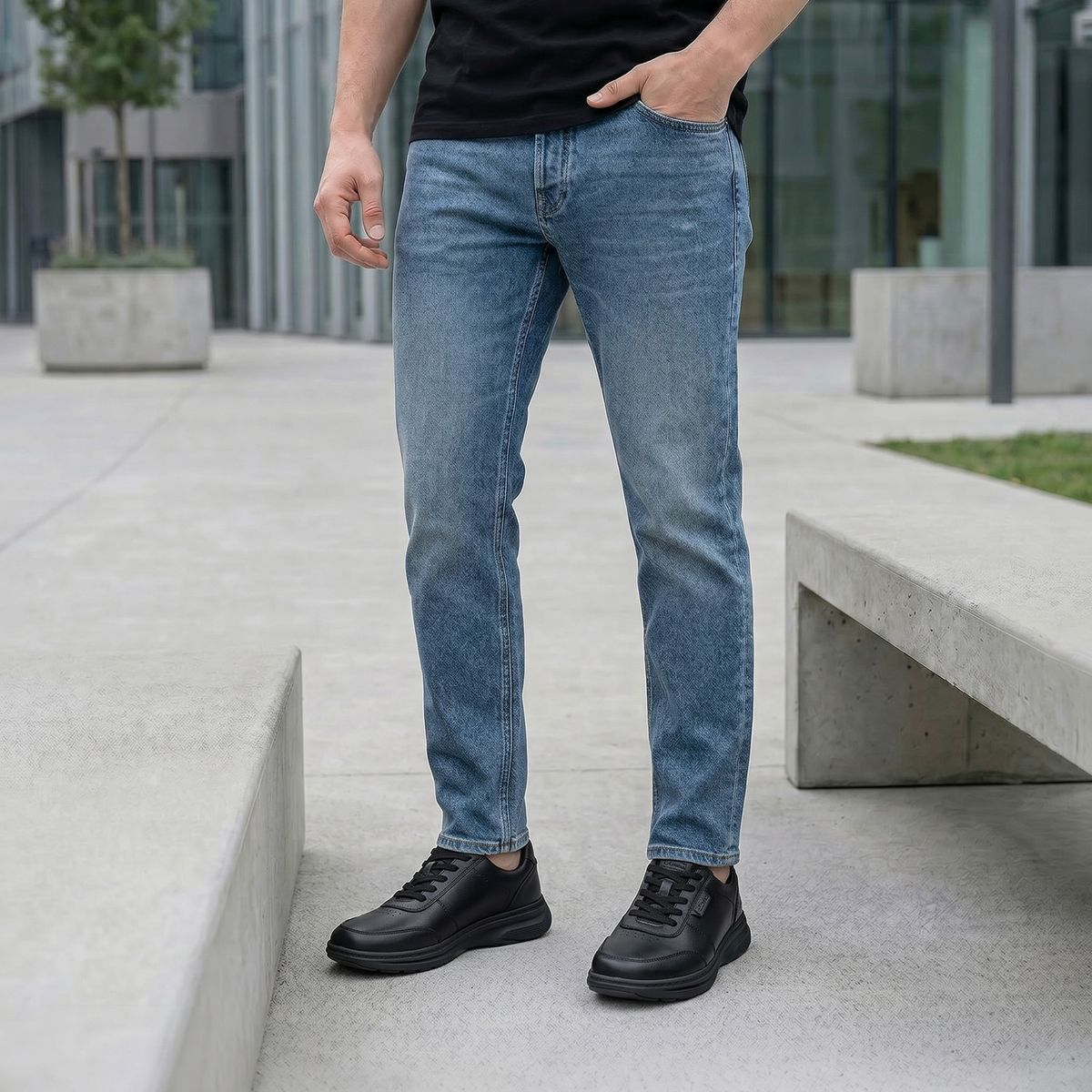 CLARKS - Zapatos Casuales Hombre Cuero Negro Clarks