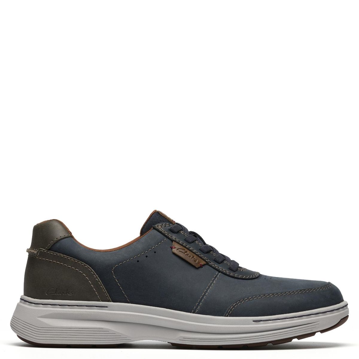 CLARKS - Zapatos Casuales Hombre Cuero Azul Clarks