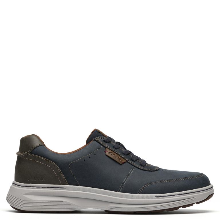 Zapatos Casuales Hombre Cuero Azul