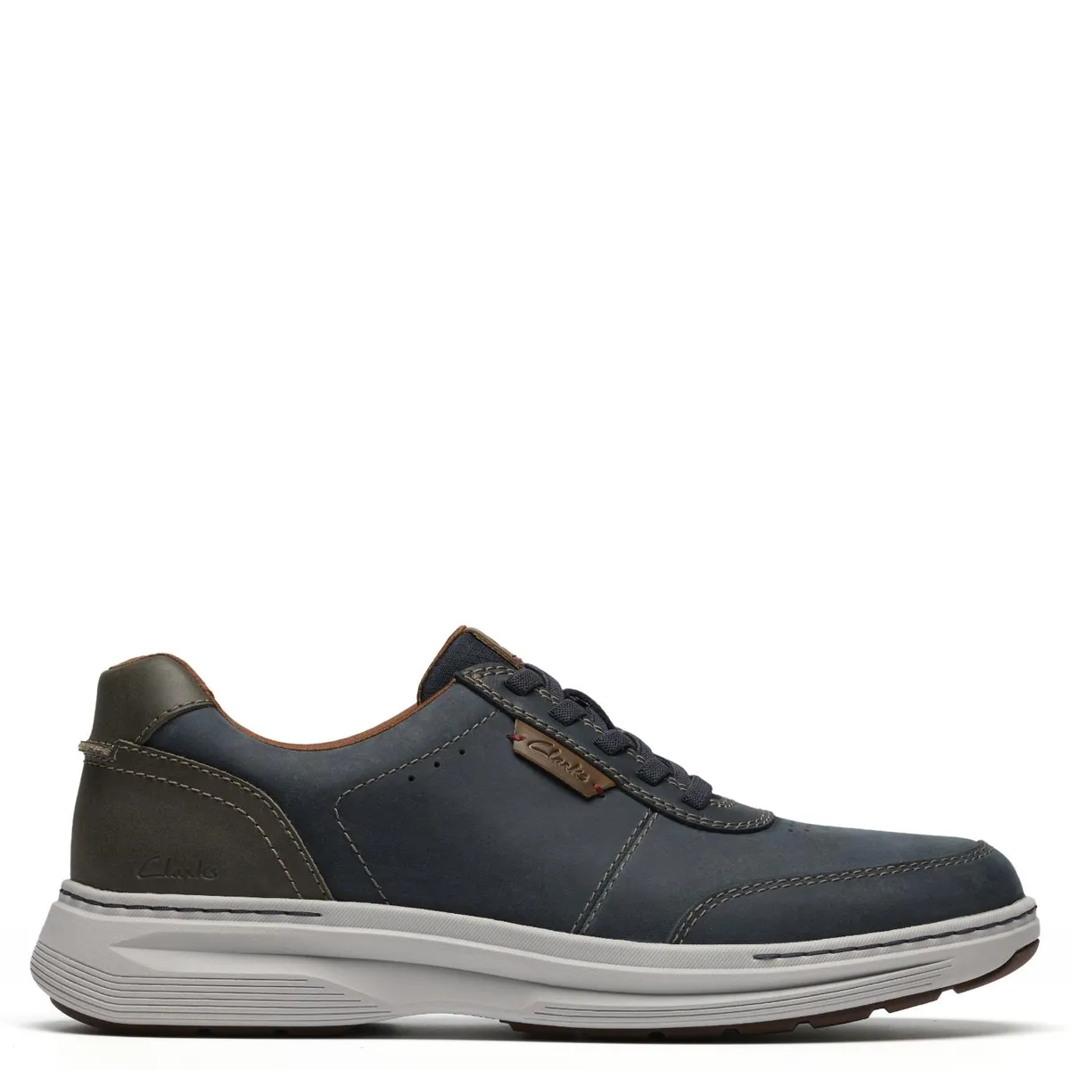 CLARKS - Zapatos Casuales Hombre Cuero Azul Clarks