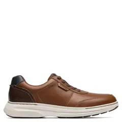 CLARKS - Zapatos Casuales Hombre Cuero Beige Khaki
