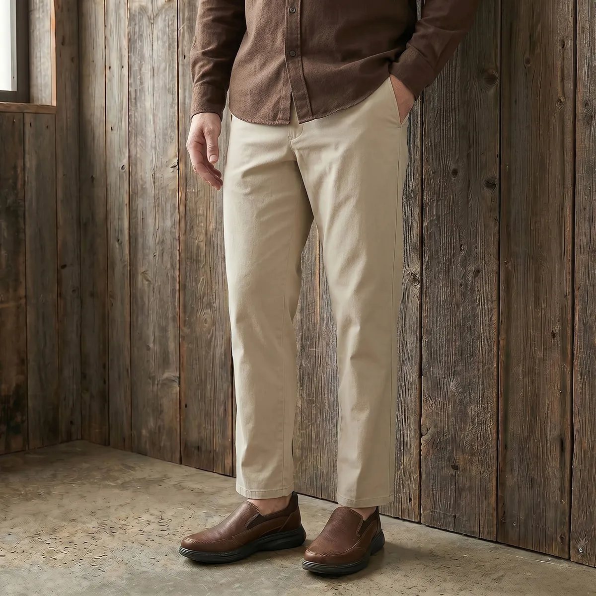 CLARKS - Zapatos Casuales Hombre Cuero Café Clarks