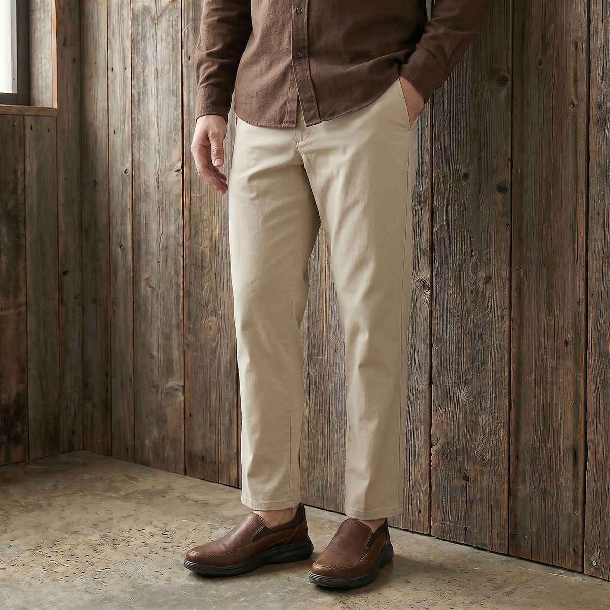 CLARKS - Zapatos Casuales Hombre Cuero Café Clarks
