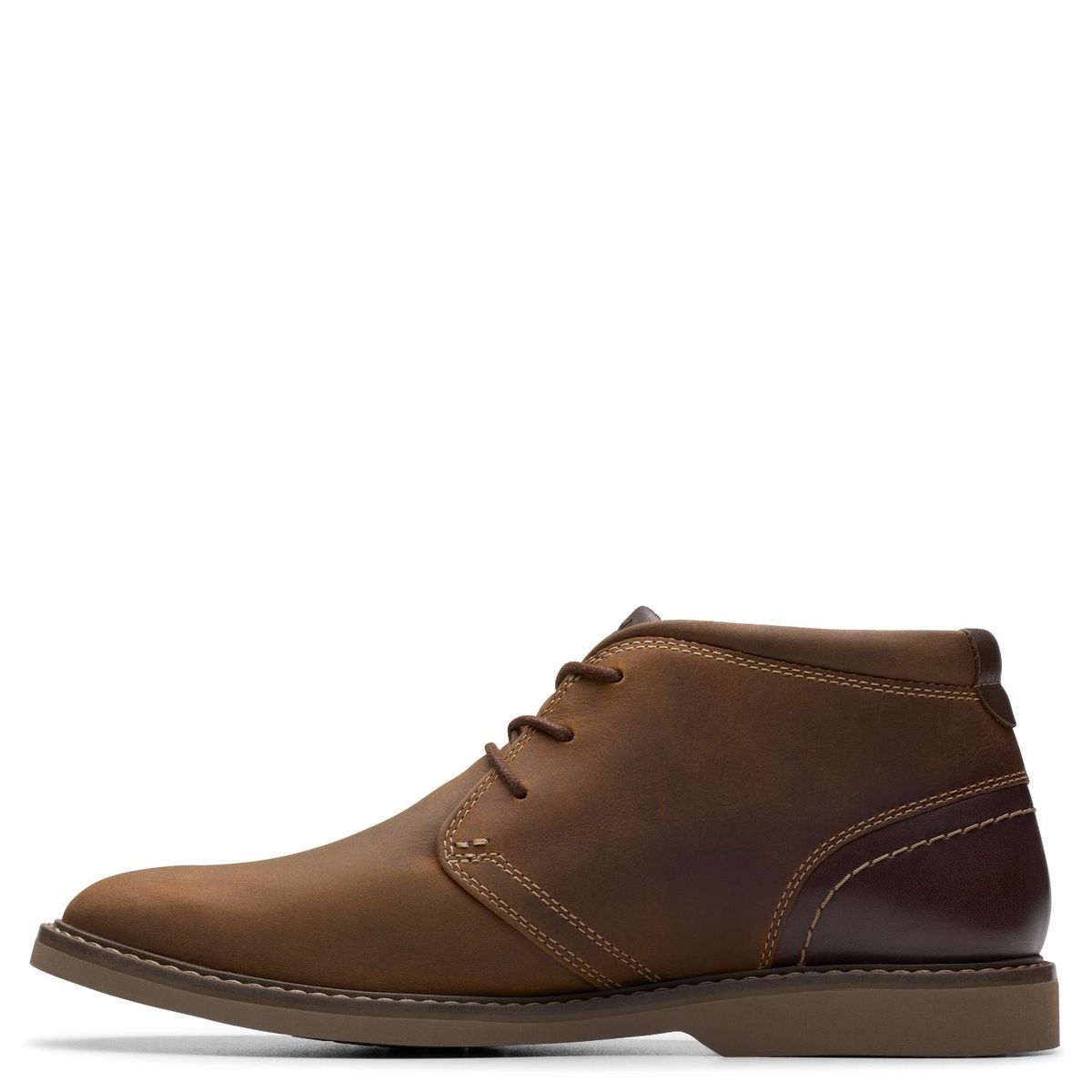 CLARKS - Botín Hombre Cuero Café Clarks