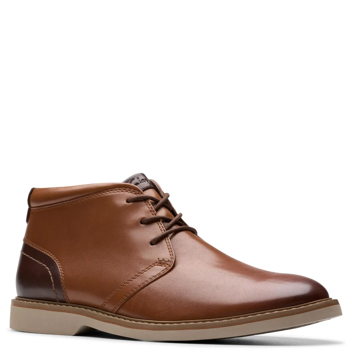 CLARKS - Botín Hombre Cuero Café Clarks
