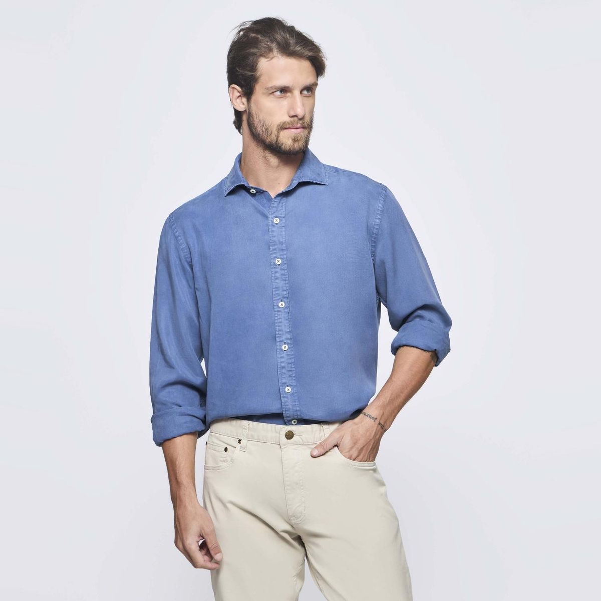 SAVILLE ROW - Camisa Manga Larga Hombre Saville Row