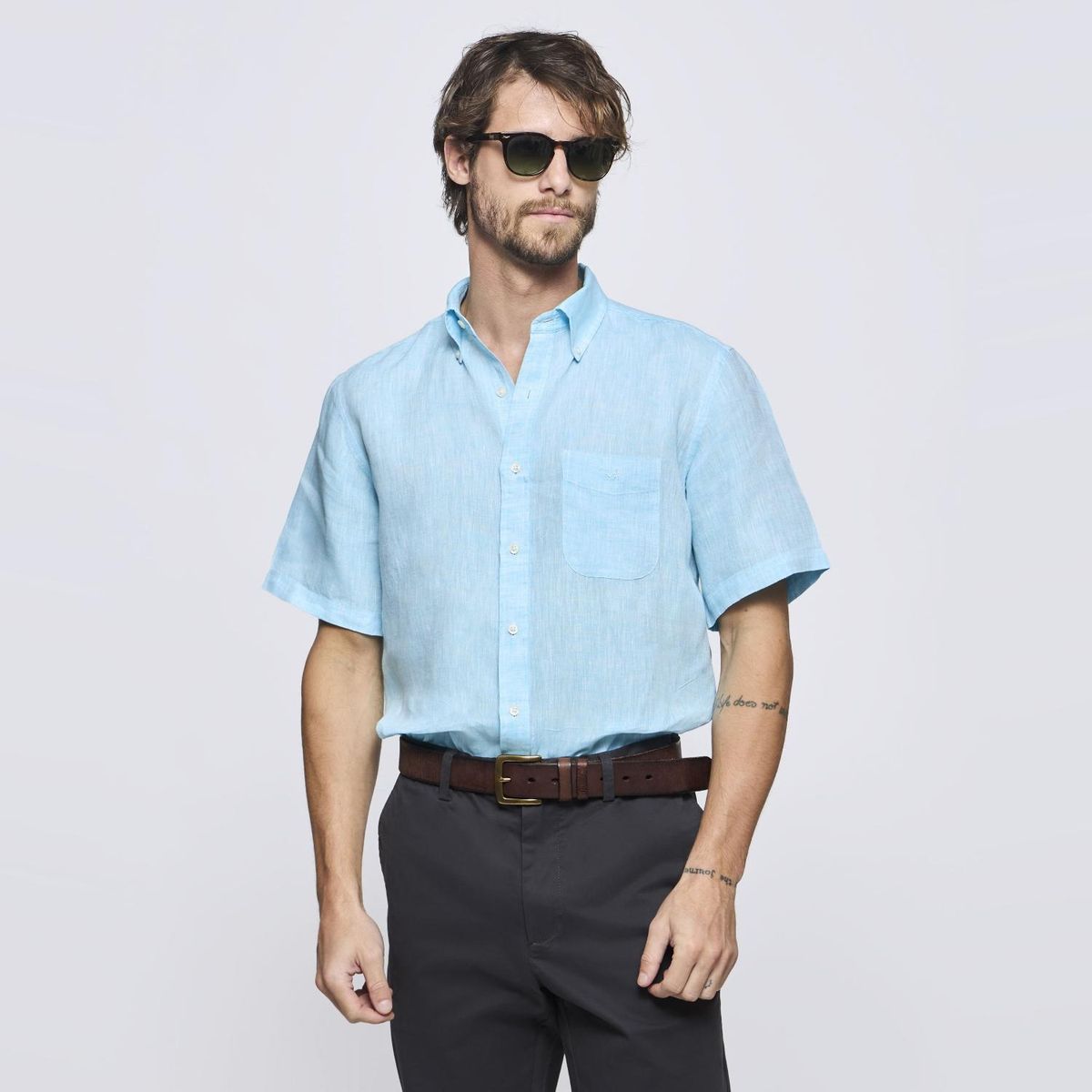 SAVILLE ROW - Camisa Manga Corta Hombre Saville Row