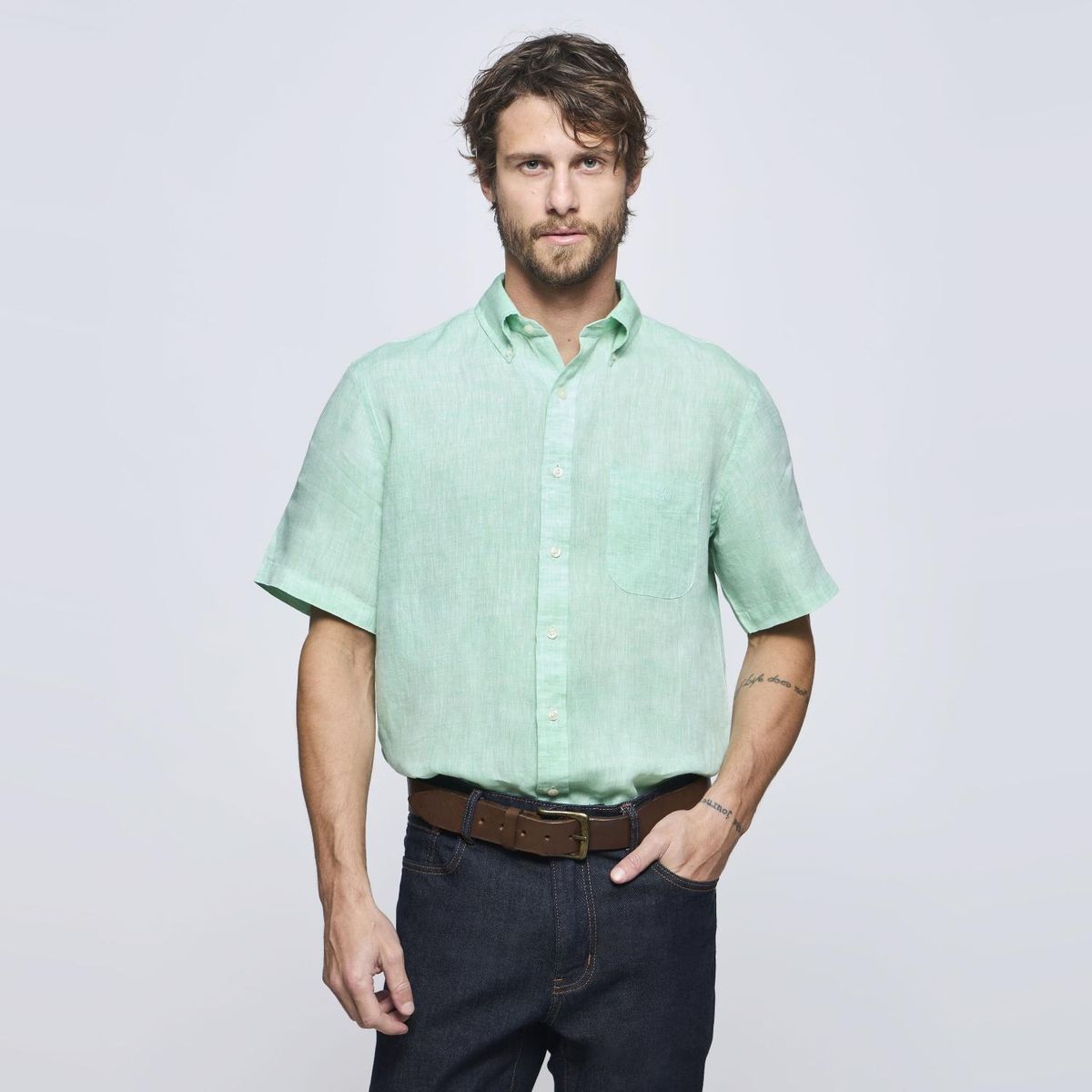 SAVILLE ROW - Camisa Manga Corta Hombre Saville Row