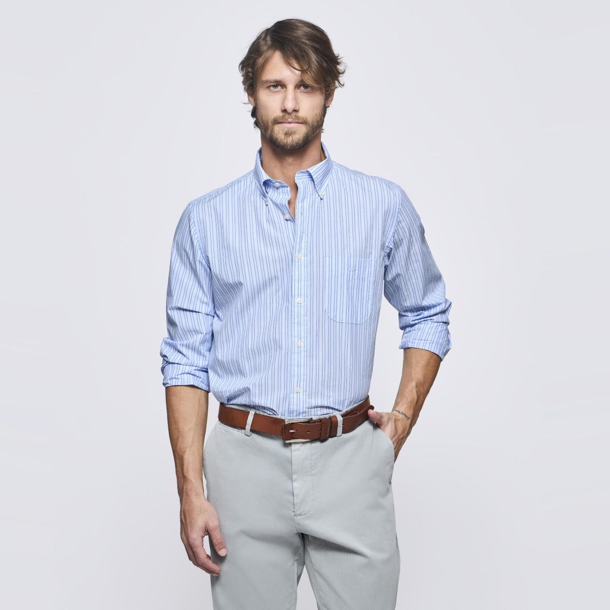 SAVILLE ROW - Camisa Manga Larga Hombre Saville Row