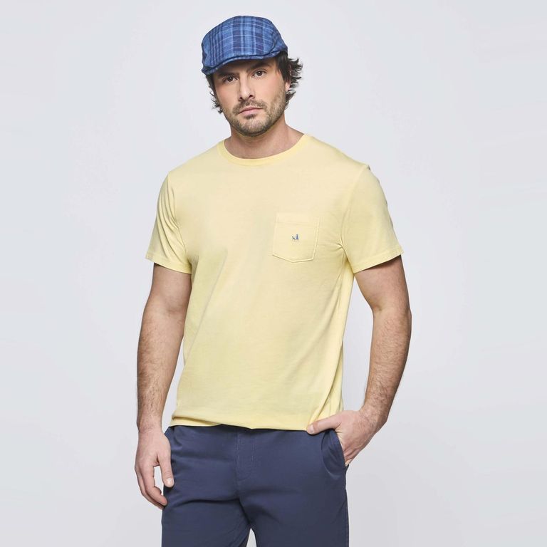 Polera Manga Corta con bolsillo Hombre