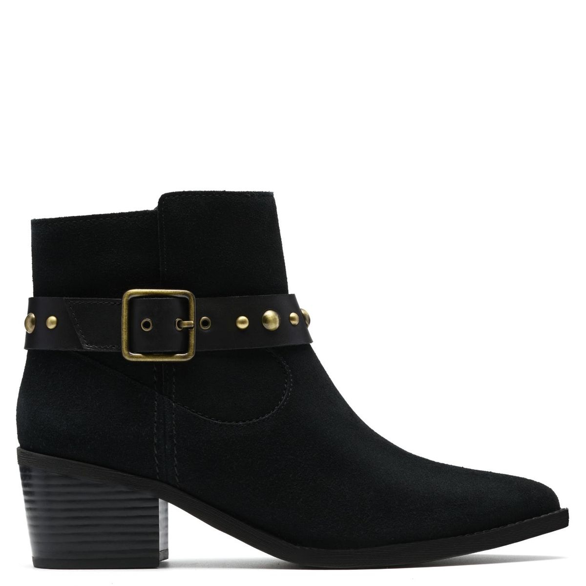 CLARKS - Botín Mujer Cuero Negro Clarks