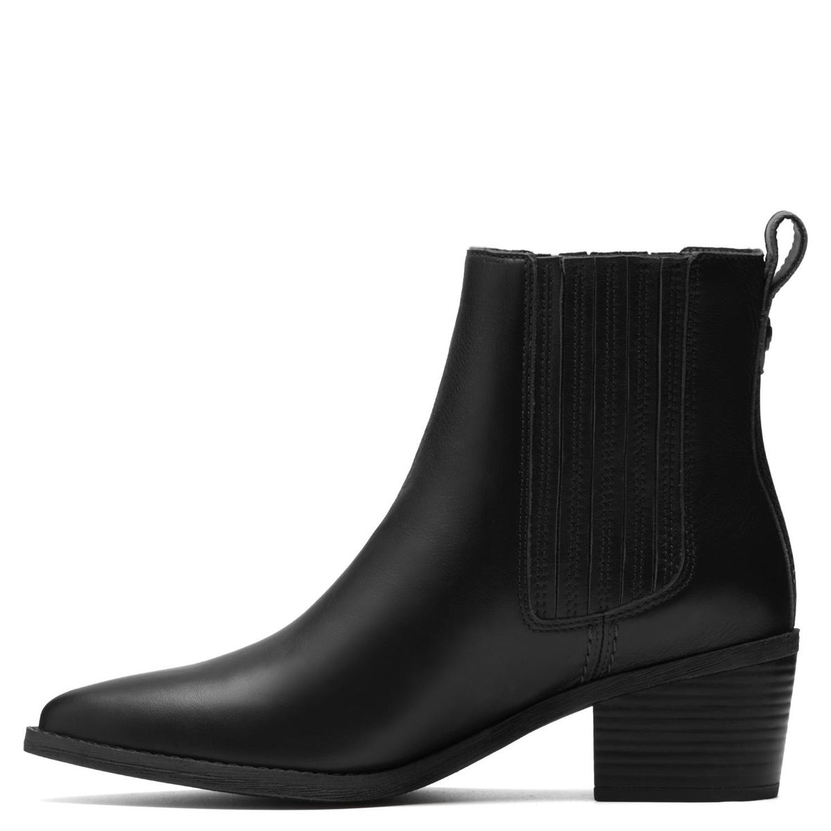 CLARKS - Botín Mujer Cuero Negro Clarks