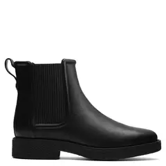 CLARKS - Botín Mujer Cuero Negro