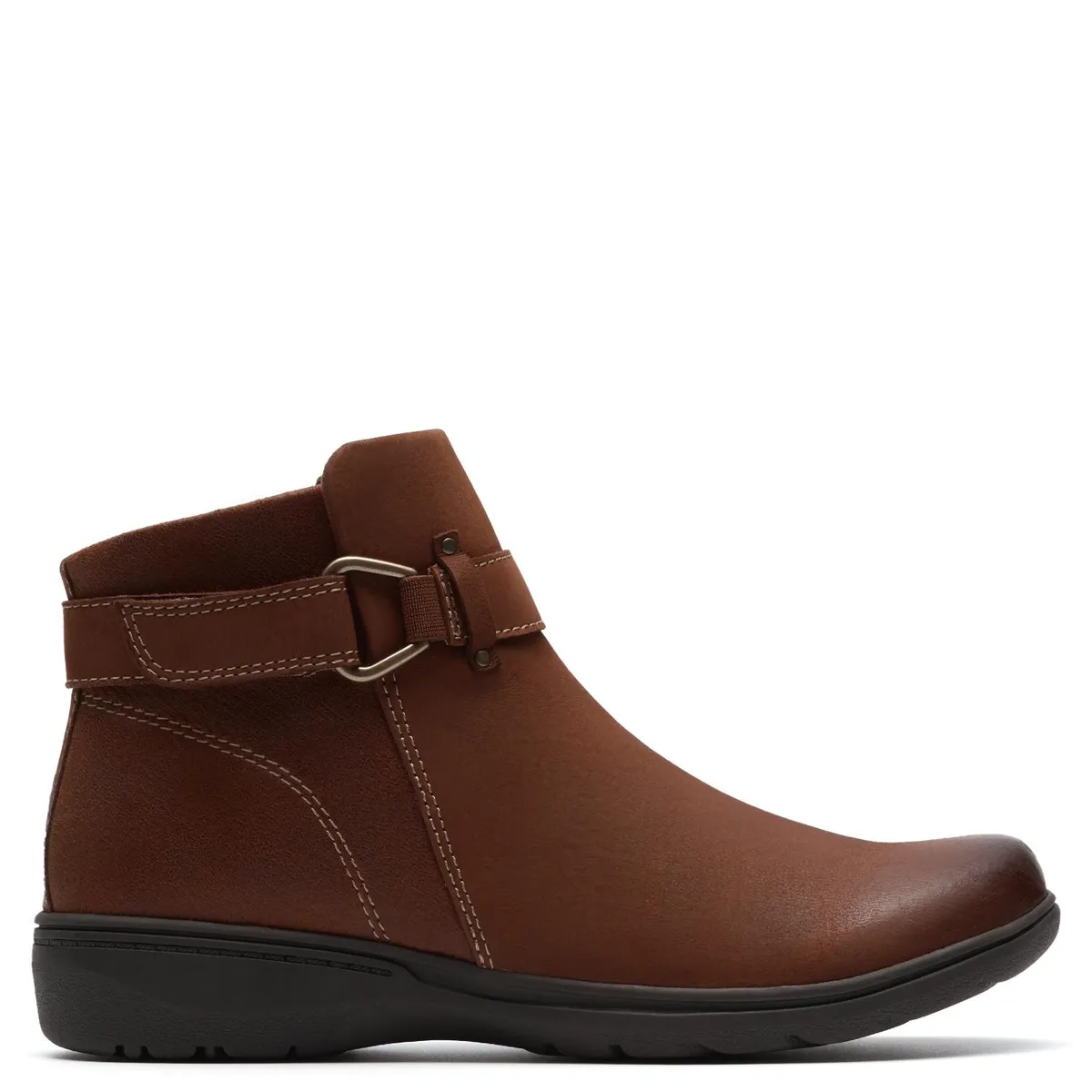 CLARKS - Botín Mujer Cuero Café Clarks