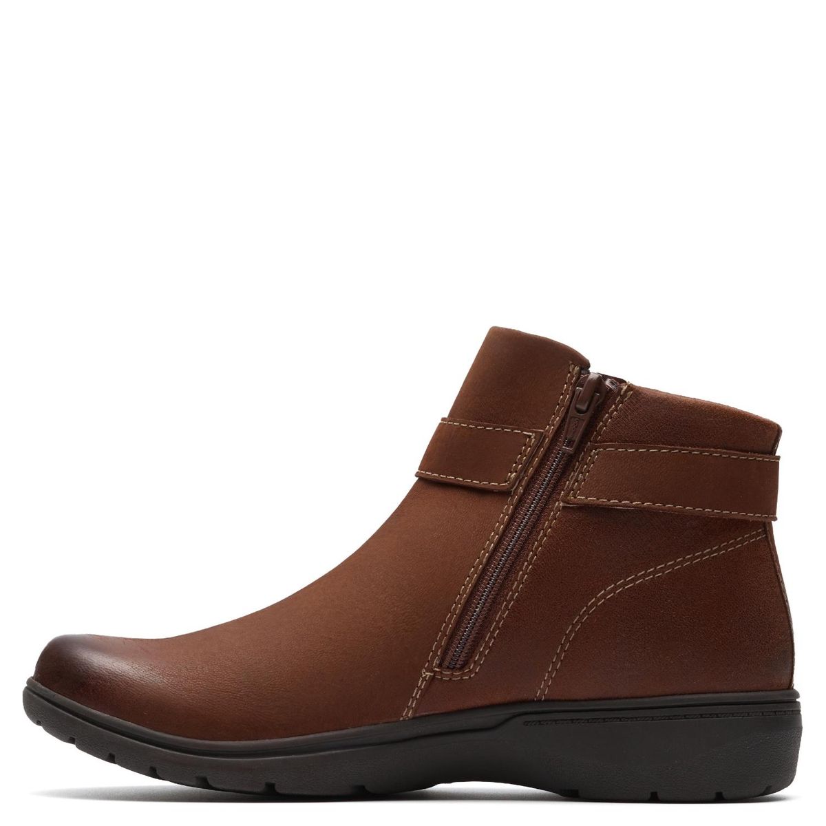 CLARKS - Botín Mujer Cuero Café Clarks