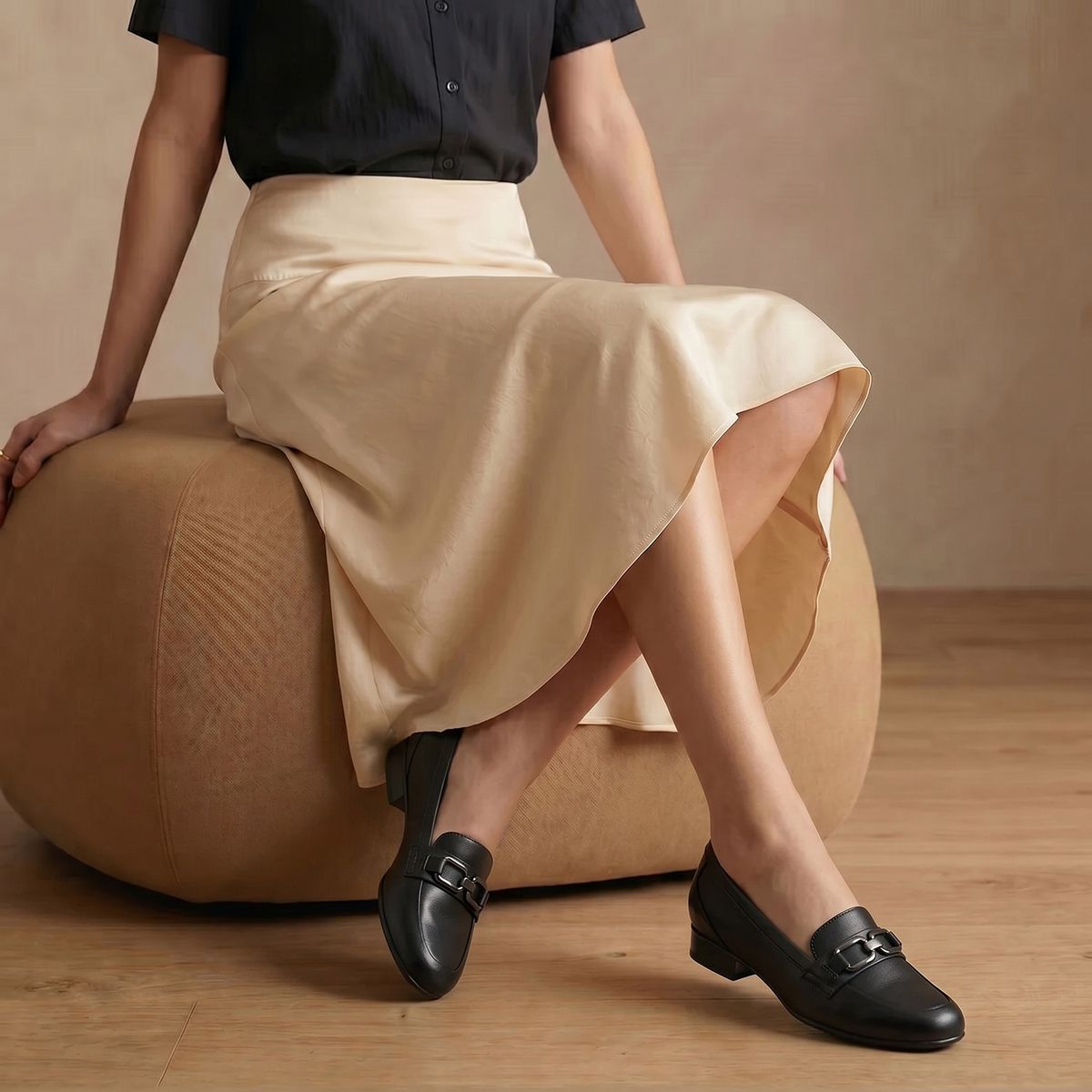 CLARKS - Zapato Casual Mujer Cuero Negro Clarks