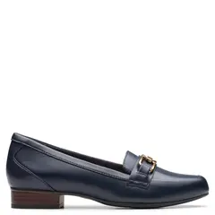 CLARKS - Zapato Casual Mujer Cuero Azul