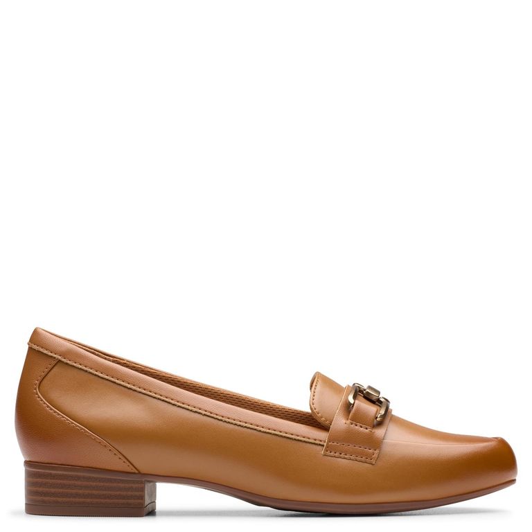 CLARKS Zapato Casual Mujer Cuero Café