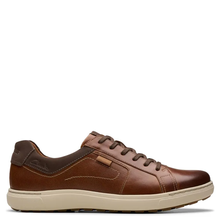 CLARKS Zapatilla Urbana Hombre Cuero Café